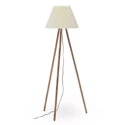 Candeeiro de Pé em Madeira de Seringueira Benni