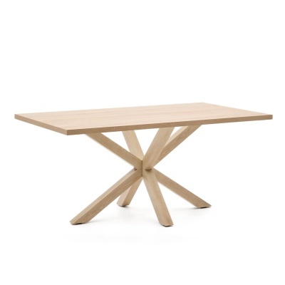 Mesa de jantar Arge, melamina/metal