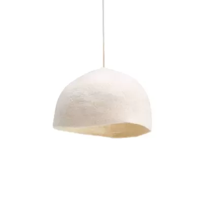 Candeeiro de Teto em Feltro Natural Yurte Ø30x12