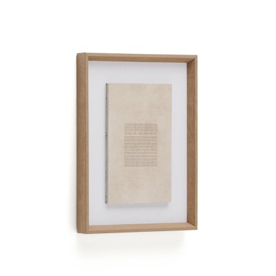 Quadro Sorinas, cores neutras, linho, 30x40