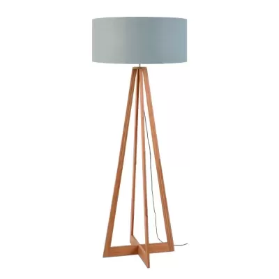 Candeeiro de Pé em Bambu e Linho Everest Ø60x160