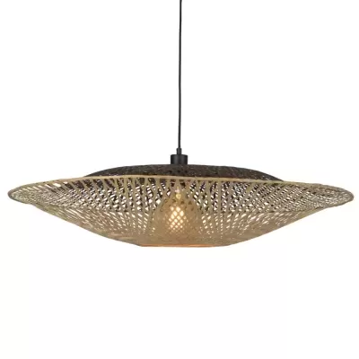 Candeeiro de Teto em Bambu Natural Kalimantan