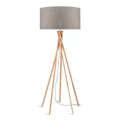 Candeeiro de Pé em Bambu e Linho Kilimanjaro Ø60x160