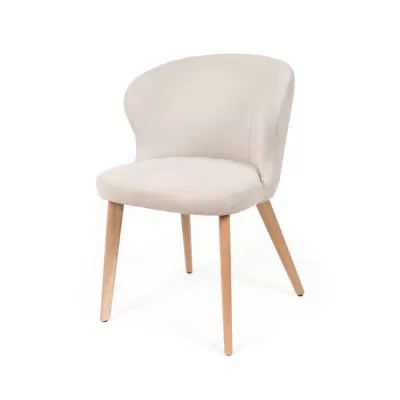 Cadeira estofada madeira faia Tanya