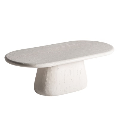 Mesa de centro Inna, madeira manga, off-white, 120X60