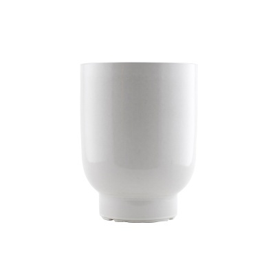 Vaso Plant, cerâmica, branco,  Ø20x26