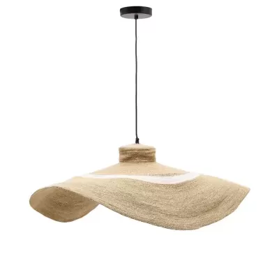 Candeeiro de Teto em Juta Natural Alban Ø90x20