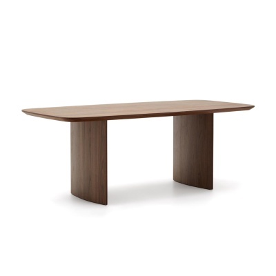 Mesa de jantar Lutto, madeira nogueira