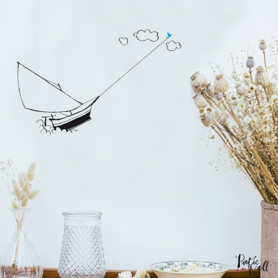 Sticker de parede "The Sailboat", 28x44
