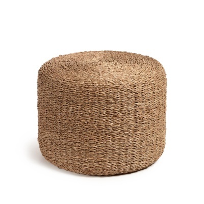 Pufe Some, fibras naturais, Ø40x30