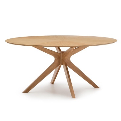 Mesa de jantar Namin, madeira carvalho, 180x110