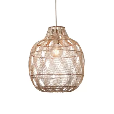 Candeeiro de Teto em Bambu Natural Mendoza