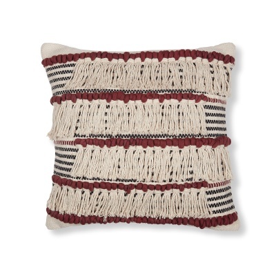 Capa de almofada Noth, c/franjas, 45x45