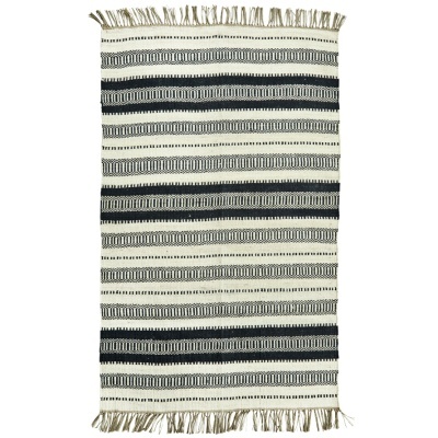 Tapete c/franjas, juta natural, 120x180