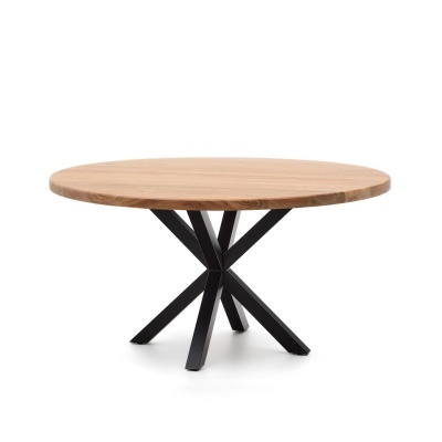 Mesa de jantar Arge, madeira acácia/metal, Ø150X75