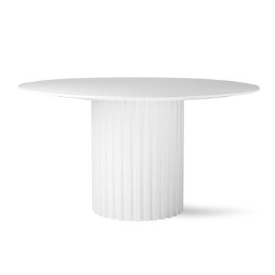 Mesa de jantar Pillar, madeira Sungkai, Ø140X75