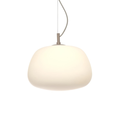 Candeeiro de Teto em Vidro Branco Sapporo