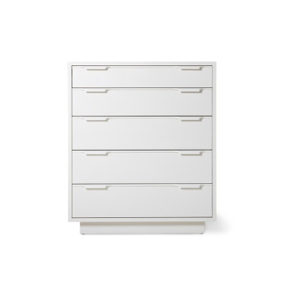 Cómoda Chest, madeira Sungkai, branco, 74x88