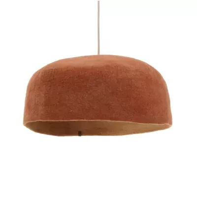 Candeeiro de Teto em Feltro Coral Nude Yurte Ø50x16