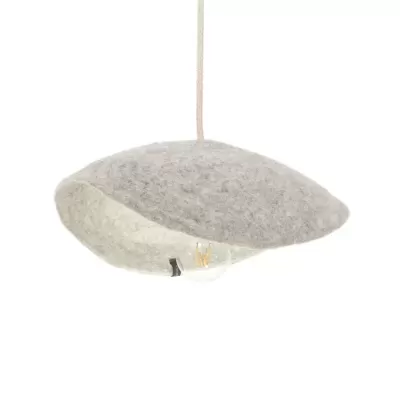 Candeeiro de Teto em Feltro Mármore Natural Dome Ø33x10