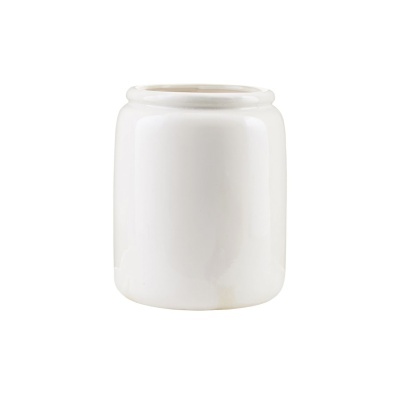 Vaso Just, cerâmica, branco, Ø19x23