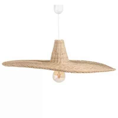 Candeeiro de Teto em Rattan Natural Beaver Ø120x20