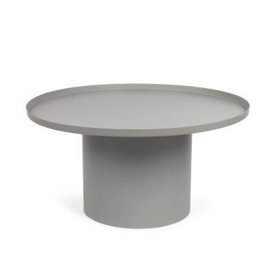 Mesa de centro Flek, metal, cinza, Ø72x36