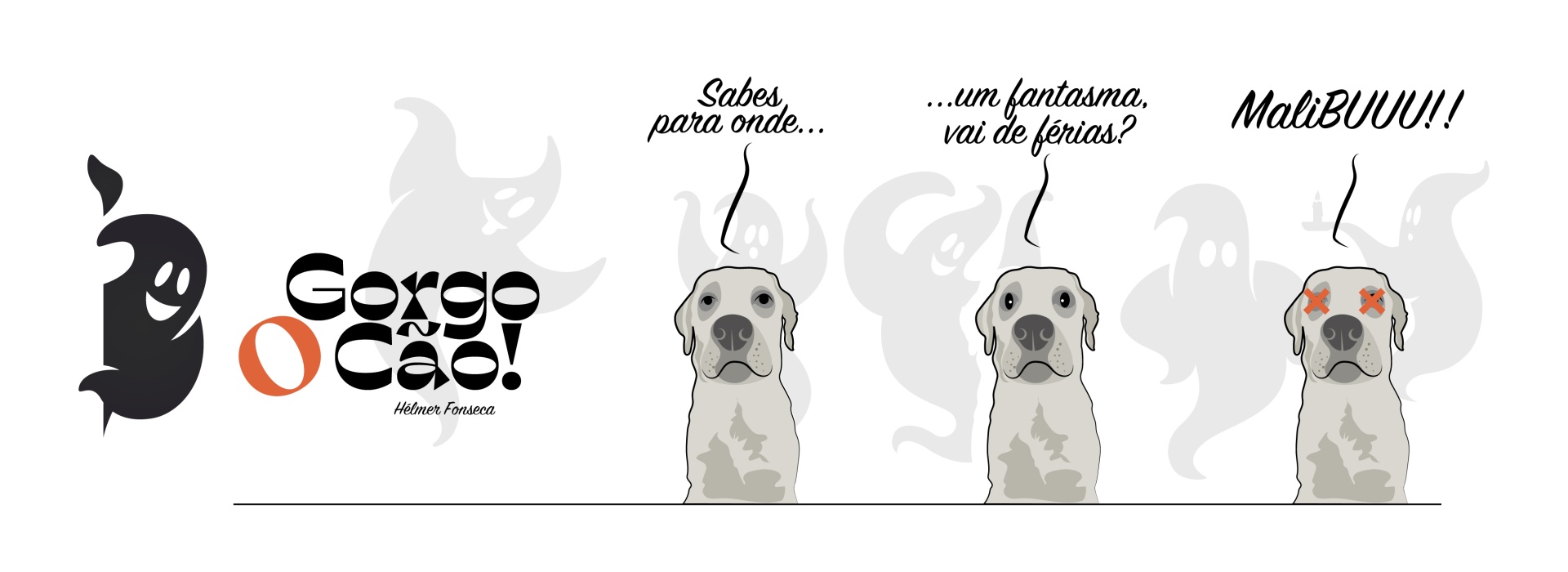 Gorgo o cão, no halloween