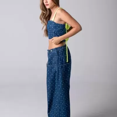 Jeans Flex One monograma - 100% ALGODÃO (MESHMESS)