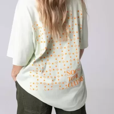 Oversized Estampada Costas- 100% algodão (MESHMESS)