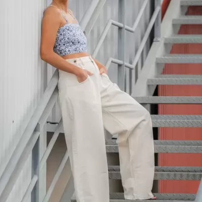 Calças Flex One em tecido- 100% algodão (MESHMESS)