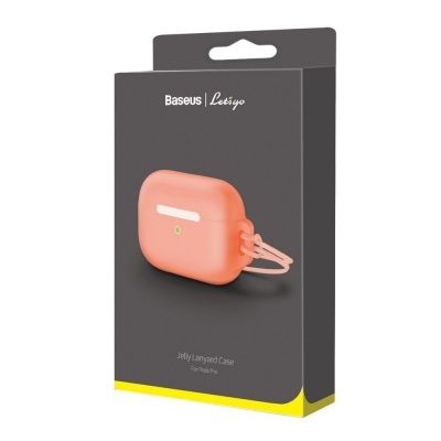 Capa Silicone Baseus Let''sGo Jelly Lanyard para AirPods Pro Capa Silicone Baseus Let''sGo Jelly Lanyard para AirPods Pro