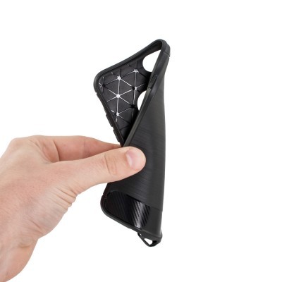 iPhone 7/8 Plus Capa Silicone Carbono Híbrida iPhone 7/8 Plus Capa Silicone Carbono Híbrida