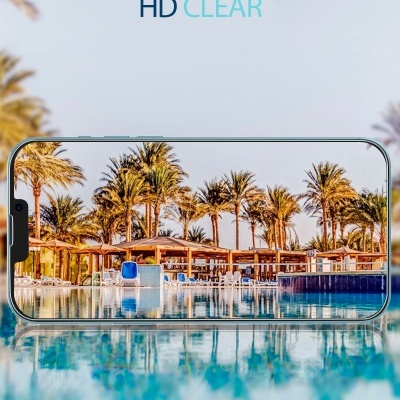 Película de Protecção Nano Flexi Ultra-Fina em Vidro Temperado Híbrido para iPhone 14 Plus/13 Pro Max