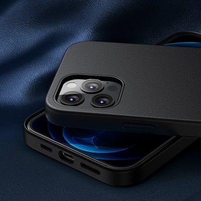 Capa Magnética Baseus Leather para iPhone 12 Pro Max