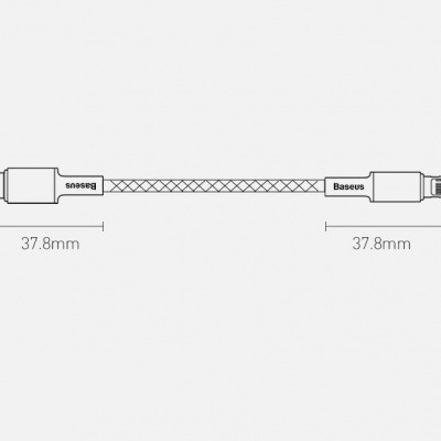 Cabo Baseus PD 20W USB-C para Lightning (1m)