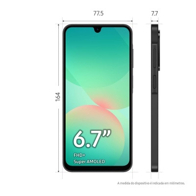 Samsung Galaxy A26 5G 6.7” 6GB/128GB - Preto