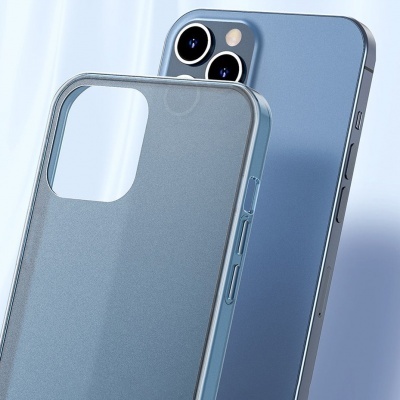Capa Frosted Glass Baseus (Vidro + TPU) para iPhone 12/12 Pro