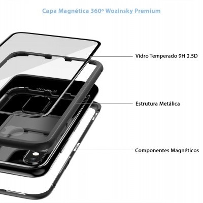 iPhone XR Capa Magnética 360º Wozinsky Premium iPhone XR Capa Magnética 360º Wozinsky Premium