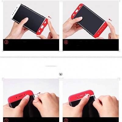 iPhone 7/8 Capa Slim 360º Full-Body GKK + Vidro Temperado