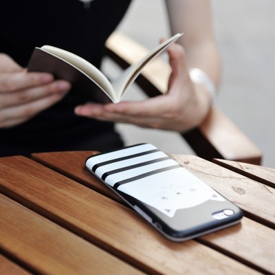 iPhone 6/6S Capa Maoxin Cat Thief (Capa + Ring Holder + Notebook + Estojo)