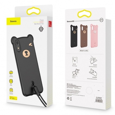 Capa Silicone Baseus Bear para iPhone XR Capa Silicone Baseus Bear para iPhone XR