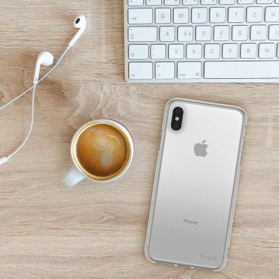 iPhone XS Max Capa Fina Ringke Air 3-in-1 (Capa+Porta-cartões+Fita)