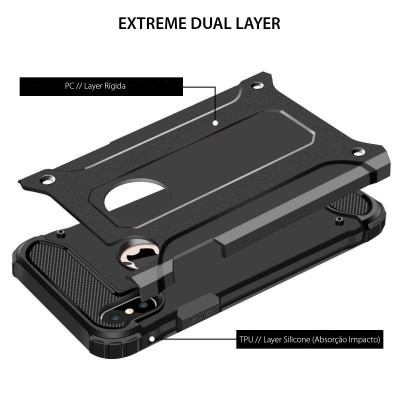 iPhone X/XS Capa Anti-Shock Hybrid Armor