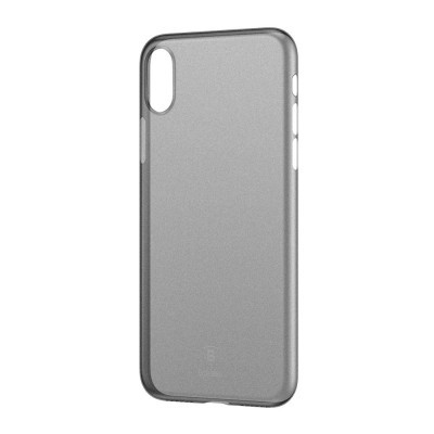 iPhone XS Max Capa Ultra Fina Baseus Wing - Preto Transparente iPhone XS Max Capa Ultra Fina Baseus Wing - Preto Transparente