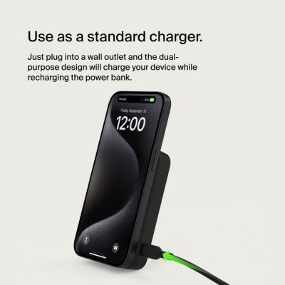 Powerbank Belkin BoostCharge Pro Qi2 Magnetic 15W 8000mAh - Preto