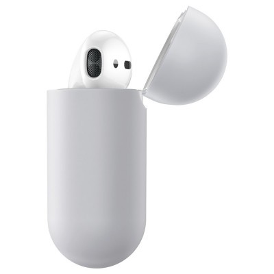 Capa Silicone Ultra Fina Baseus para AirPods 1/2 Capa Silicone Ultra Fina Baseus para AirPods 1/2