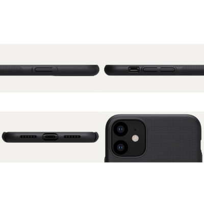Capa Rígida Ultra-Fina Nillkin Frosted + Kickstand para iPhone 11 Capa Rígida Ultra-Fina Nillkin Frosted + Kickstand para iPhone 11