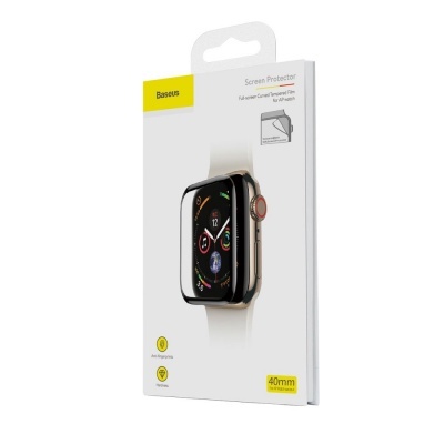 Películas de Protecção Baseus 3D Full-Screen para Apple Watch Series 6/SE/5/4 (40mm) Películas de Protecção Baseus 3D Full-Screen para Apple Watch Series 6/SE/5/4 (40mm)