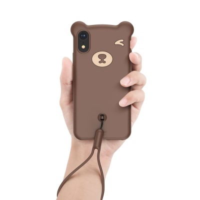 Capa Silicone Baseus Bear para iPhone XR Capa Silicone Baseus Bear para iPhone XR